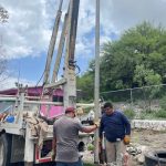 Realiza personal de la Secretaría de Recursos Hidráulicos trabajos de inspección en pozo profundo en el municipio de Bustamante