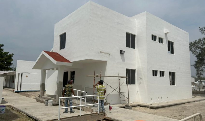 Secretaría de Obras Públicas construye dormitorios en Centro de Atención, para  Niñas, Niños y Adolescentes Migrantes