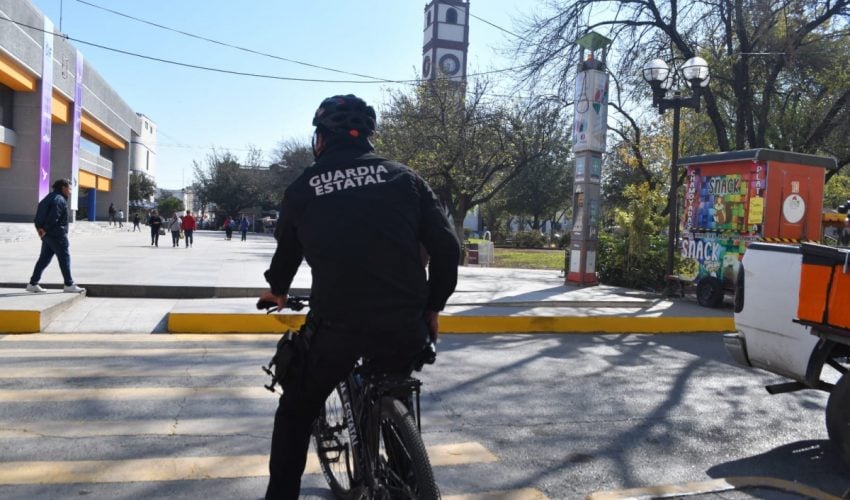 Mantiene agrupamiento ciclista de la Guardia Estatal proximidad en zonas peatonales y turísticas