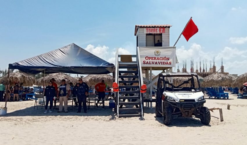 A través del operativo “Verano Seguro 2024” Guardia Estatal mantiene seguridad en Playa Miramar