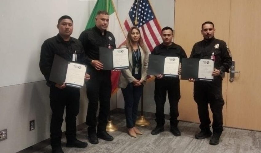 Consulado de EE.UU. en Matamoros entrega reconocimiento a la Guardia Estatal