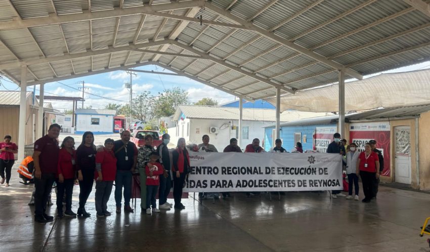 Menores en externamiento llevan donativos a albergue Senda de Vida