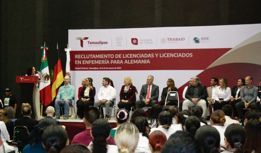 Inicia reclutamiento de enfermeras y enfermeros de Tamaulipas para trabajar en Alemania