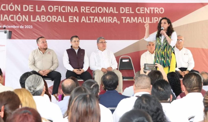 En Altamira el séptimo Centro de Conciliación Laboral de Tamaulipas: Olga Sosa
