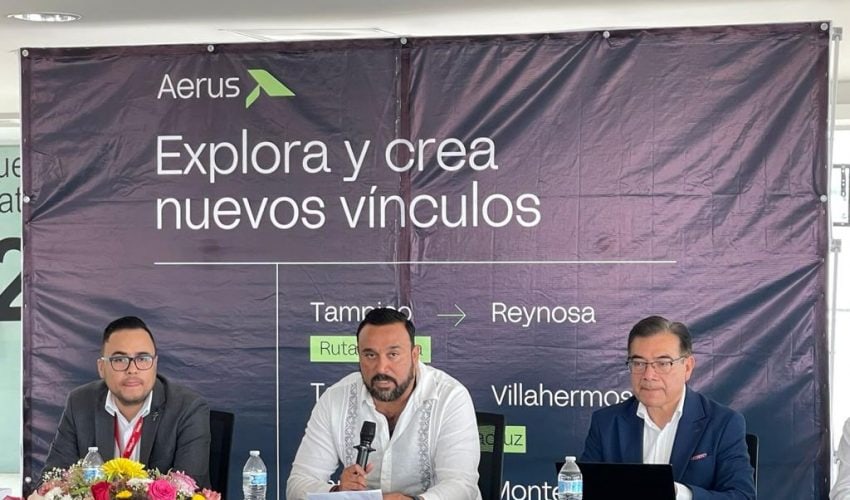 Anuncia secretario de Turismo, nueva ruta aérea que conectará Tampico y Reynosa