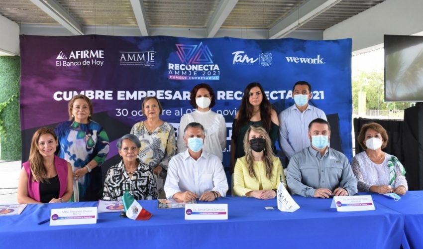 Presentan en Tampico la Cumbre Empresarial Reconecta AMMJE 2021
