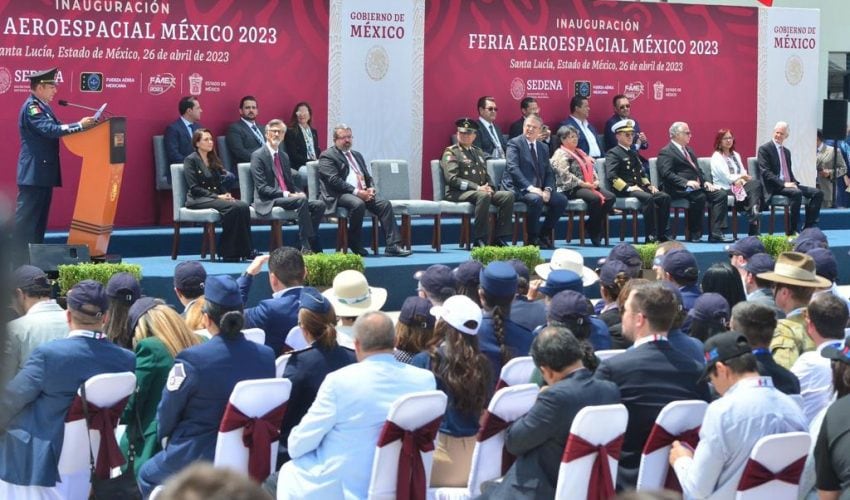 Asiste Ninfa Cantú a inauguración de FAMEX 2023 con gabinete del presidente AMLO