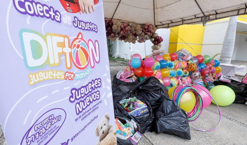 Entregó DIF Tamaulipas 20 mil juguetes durante la «Ruta de la Niñez» en todo el estado
