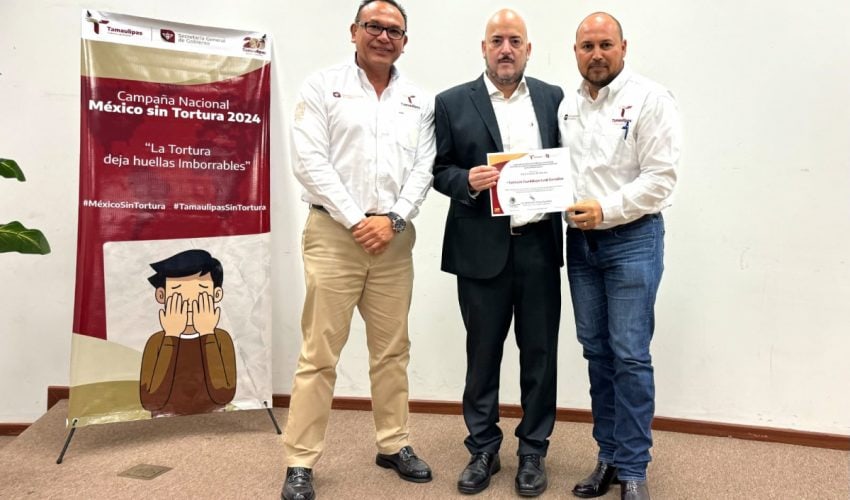 Tamaulipas se une a la Campaña Nacional contra la Tortura 2024 con pláticas de sensibilización para servidores públicos