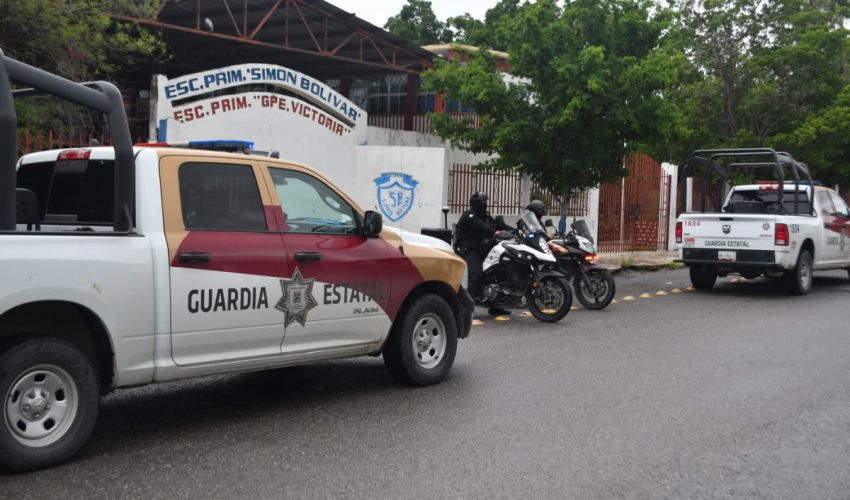 Operativo Escuela Segura mantendrá vigilancia en planteles durante periodo vacacional