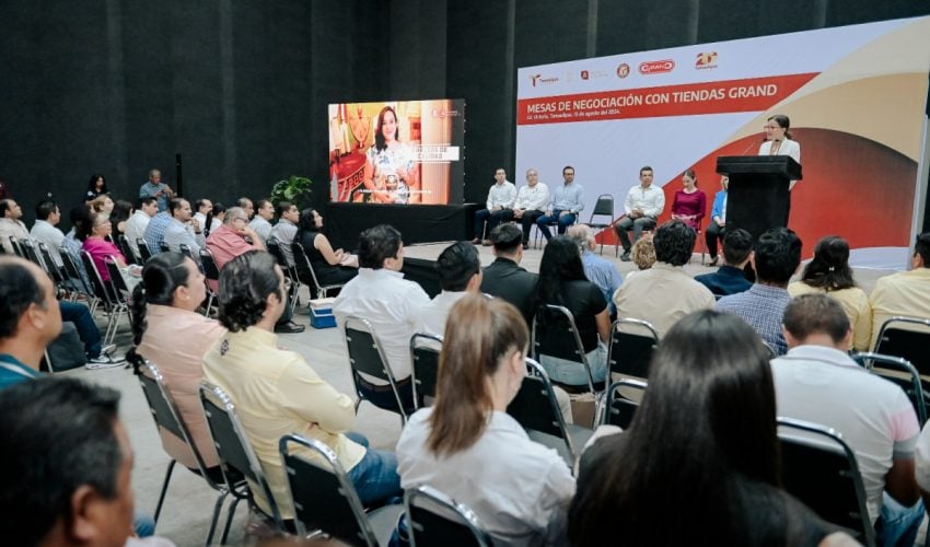 Realizan con éxito 1ª Mesa de Negociación entre empresarios locales y tienda GranD