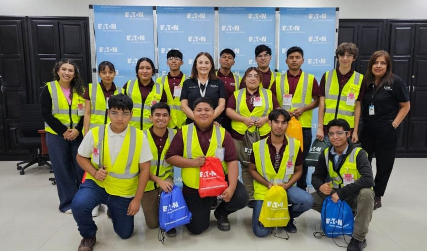 Visitan estudiantes de la Universidad Tecnológica de Tamaulipas Norte empresa Eaton en Reynosa