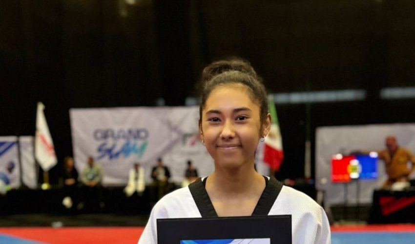 Tamaulipecos Fernanda Sierra y José María Núñez triunfan en el Grand Slam de Taekwondo