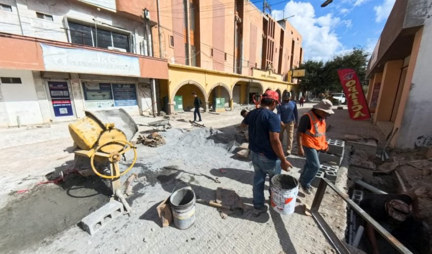 Gobierno del Estado da nueva imagen a calles del centro de Reynosa
