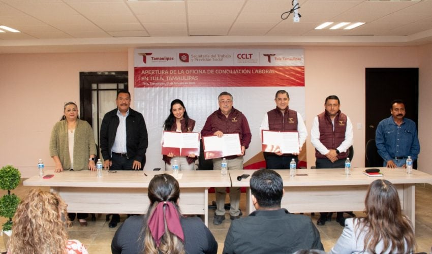Inauguran en Tula primera Oficina de Conciliación Laboral