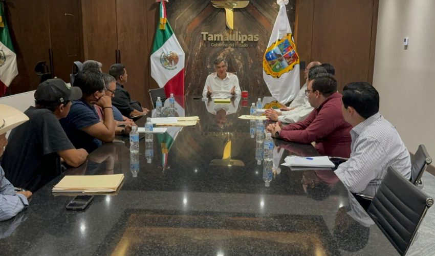 “Estoy del lado de ustedes”: Américo Villarreal a representantes ejidales de Llera
