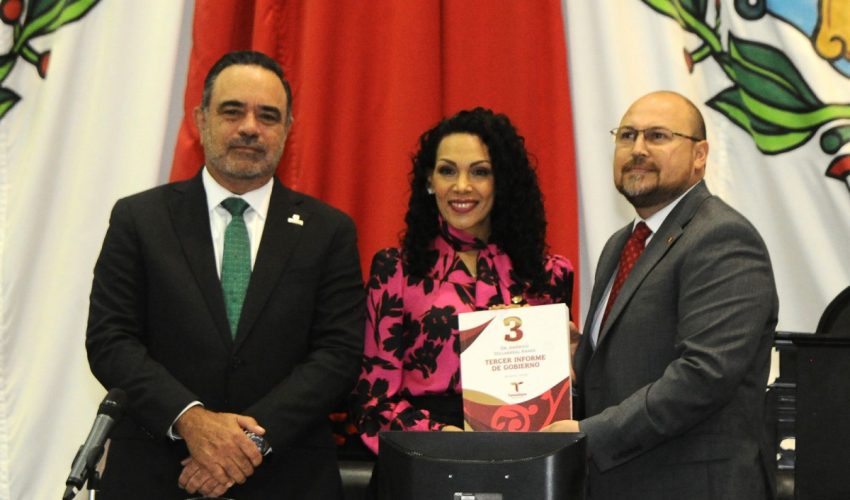 Recibe Congreso de Tamaulipas, el Tercer Informe de Américo Villarreal