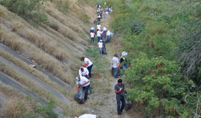 Impulsan CONAGUA y Secretaría de Recursos Hidráulicos jornada de saneamiento en el río San Marcos