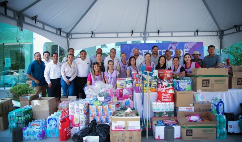 DIF Tamaulipas colecta más de 17 toneladas de ayuda para damnificados por lluvias en la frontera