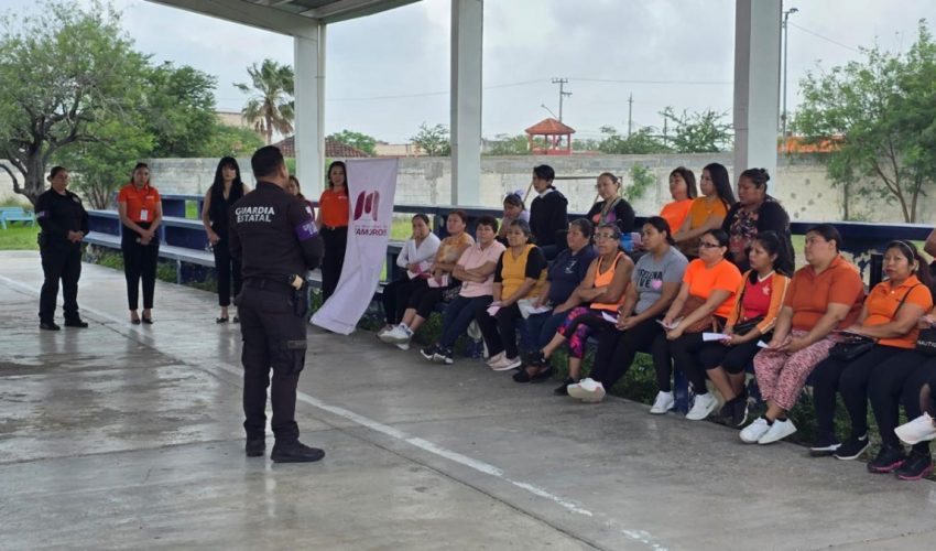 Recibe Guardia Estatal de Género reconocimiento en Matamoros por trabajo preventivo