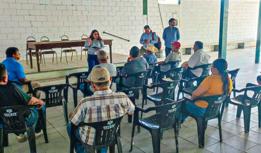 Continúa SEDENER atendiendo a los comisarios ejidales de Emiliano Zapata, Pedro J. Méndez y Compuertas en el municipio de Llera