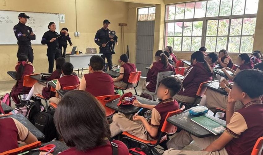 Imparte Guardia Estatal de Género pláticas contra la violencia a niñas y niños de San Fernando
