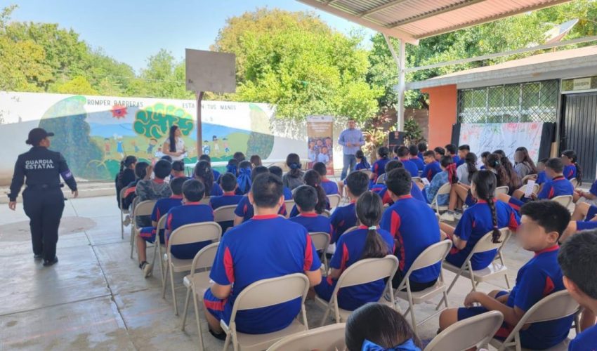 Imparte Guardia Estatal de Género pláticas contra el bullying a estudiantes de Güémez