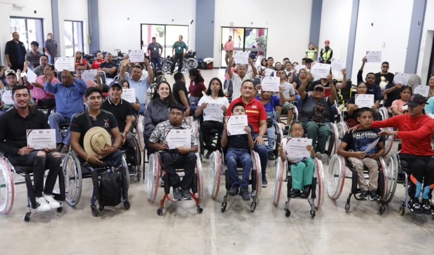 Realiza DIF Tamaulipas segunda capacitación y donación de sillas de ruedas para personas discapacitadas