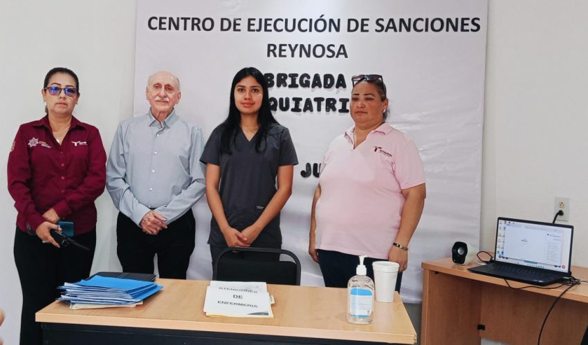 Reciben PPLs en CEDES Reynosa atención psiquiátrica gratuita