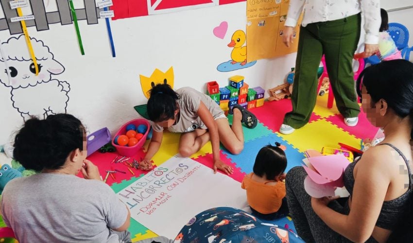 Realizan sesión de educación inicial en CEDES Reynosa