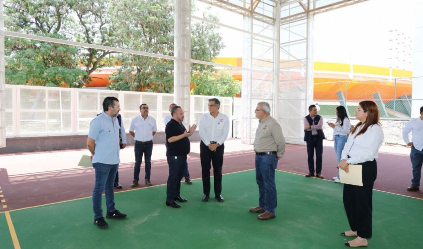 Supervisa Américo obras de infraestructura deportiva