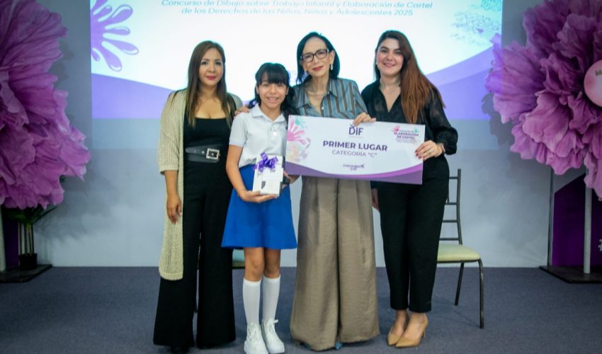 Premia DIF Tamaulipas a ganadores de concursos infantiles de dibujo y cartel