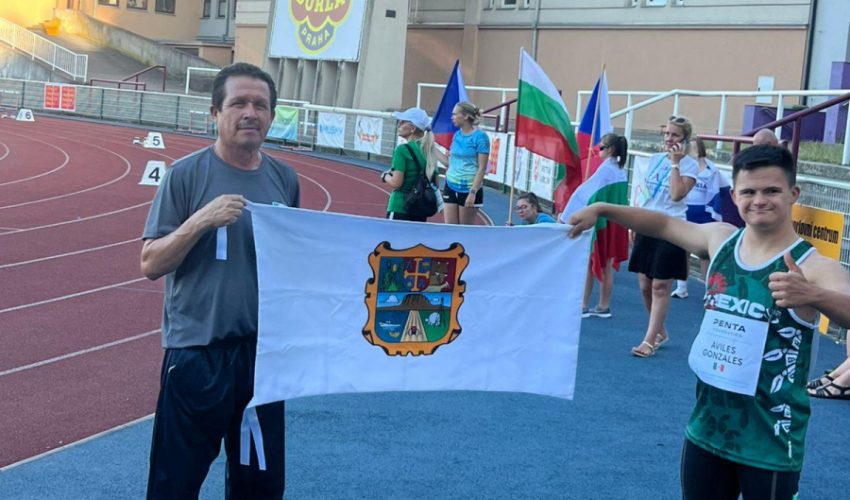 Alex “La Flecha” Avilés rompe récord mundial y se corona doble campeón en el Abierto Europeo de Atletismo para atletas con Síndrome de Down