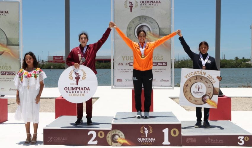 Tamaulipas suma una medalla más en canotaje en la Olimpiada Nacional