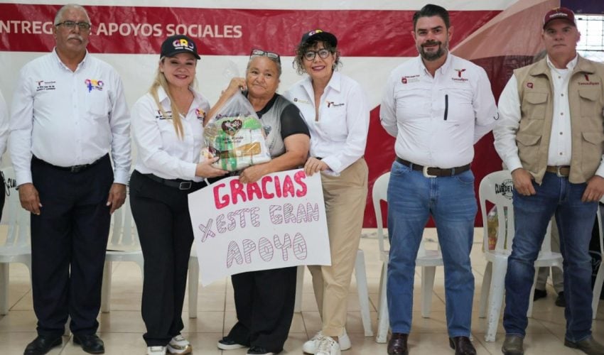 Lleva SEBIEN apoyos a Nueva Ciudad Guerrero
