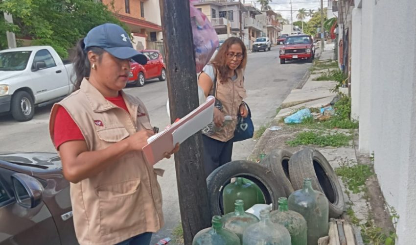 Trabaja SEBIEN en descacharrización en la zona sur