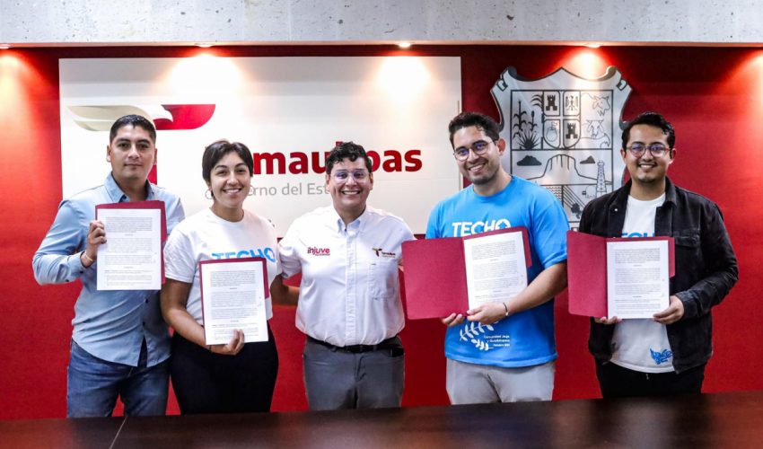 Firman INJUVE Tamaulipas y TECHO México convenio de colaboración para promover el voluntariado entre las juventudes