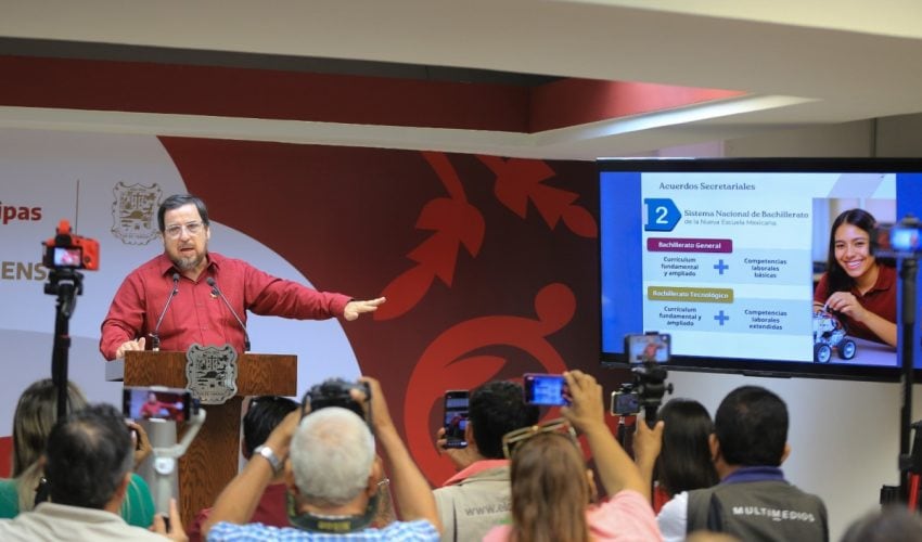 Asegurado un lugar en bachillerato para todo estudiante en Tamaulipas: SET