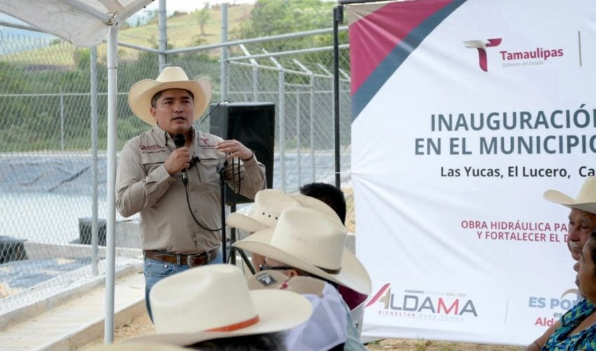 Entrega Gobierno del Estado infraestructura hídrica en Aldama