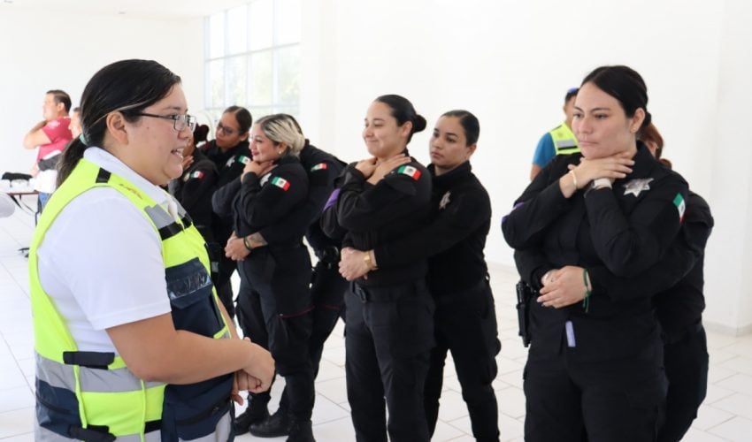 Recibe Guardia Estatal de Género capacitación en primeros auxilios