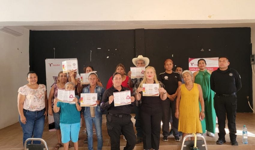 Imparte Guardia Estatal de Género plática comunitaria para prevenir violencia hacia las mujeres