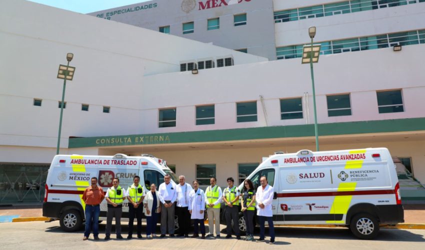 Entrega SST ambulancia al CRUM de la zona sur de Tamaulipas