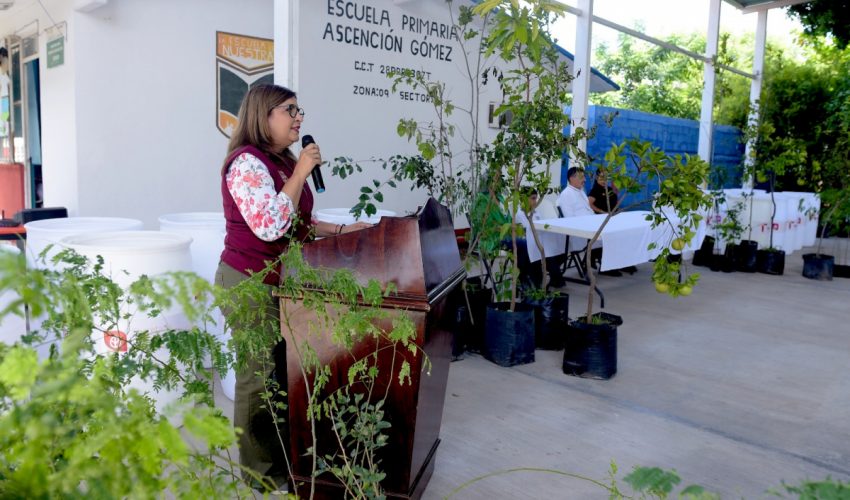 Transforma SEDUMA espacios escolares  como parte de la Agenda Ambiental