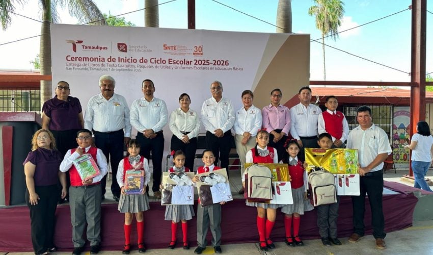 Secretario de Desarrollo Rural pone en marcha ciclo escolar 2025-2026 en San Fernando