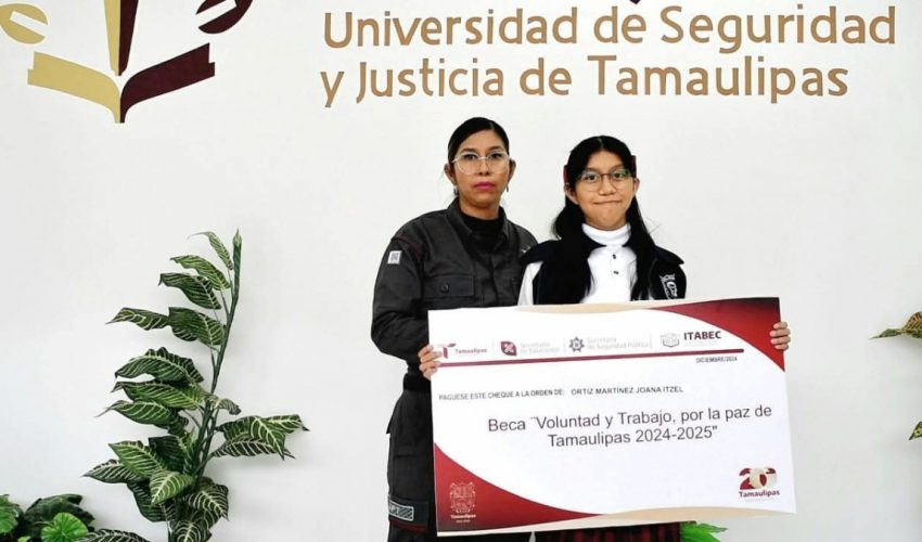 Invita SSPT a personal operativo a tramitar la Beca “Voluntad y Trabajo, por la paz de Tamaulipas” 2025-2026