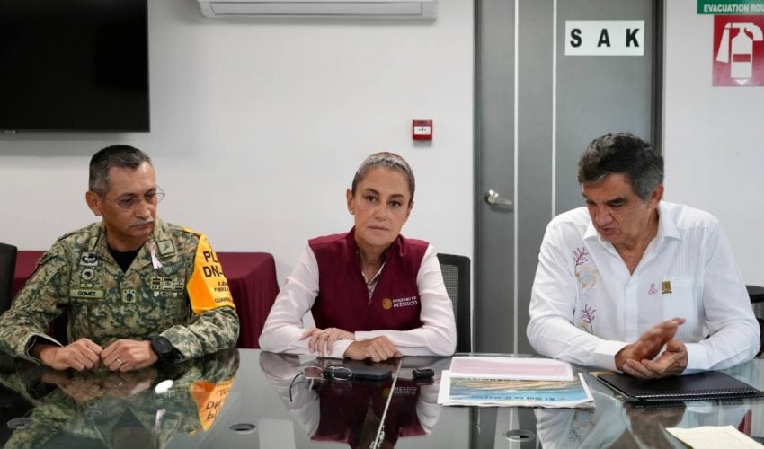MONITOREA GOBIERNO DE MÉXICO CRECIMIENTO DEL RÍO PÁNUCO; AL MOMENTO NO REPRESENTA RIESGO: PRESIDENTA CLAUDIA SHEINBAUM