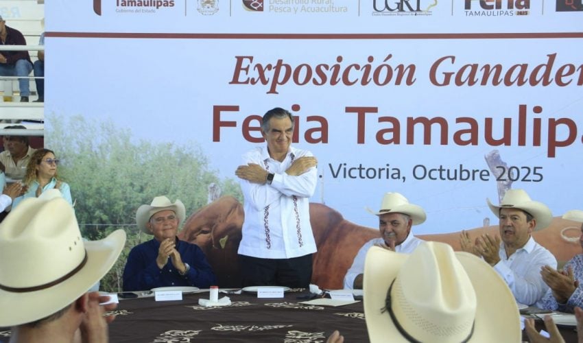 Inaugura Américo Villarreal exposición ganadera en la Feria Tamaulipas 2025