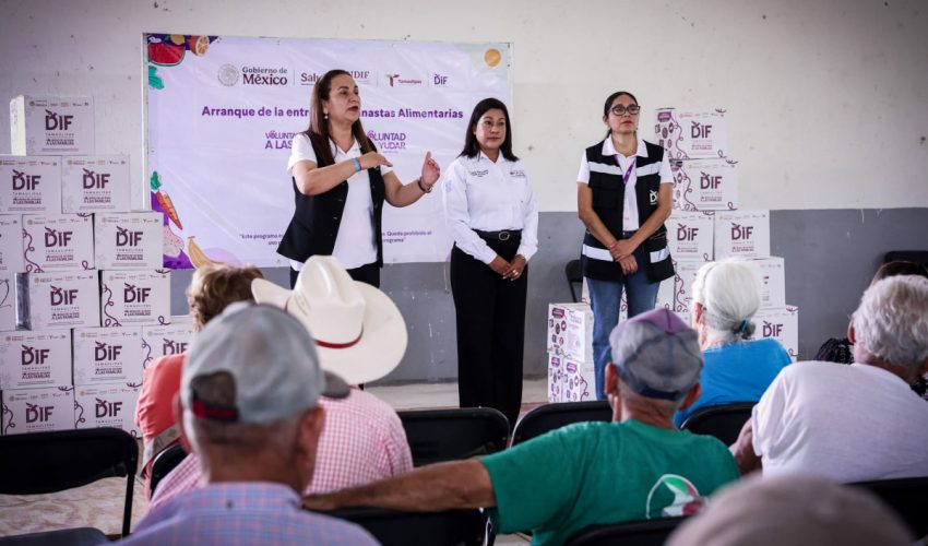 DIF Tamaulipas cumple con la cuarta entrega de canastas alimentarias a más de 63 mil familias