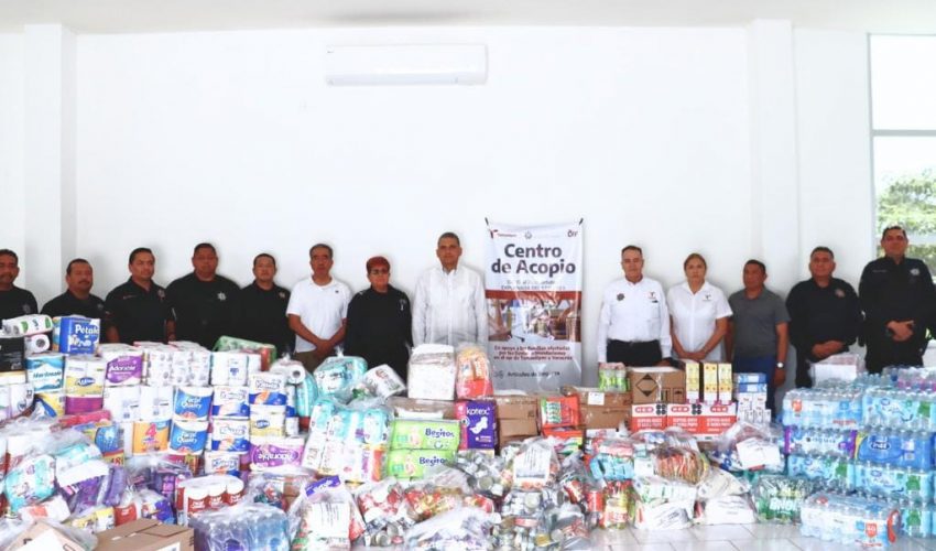 Se suma SSPT a colecta en apoyo a familias afectadas por inundaciones en Tamaulipas y Veracruz