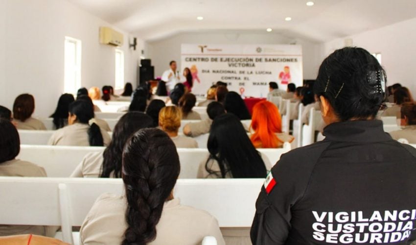Promueve CEDES Victoria detección temprana del cáncer de mama en mujeres PPLs